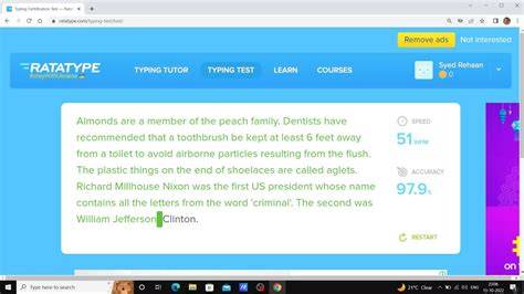 Ratatype Typing Test