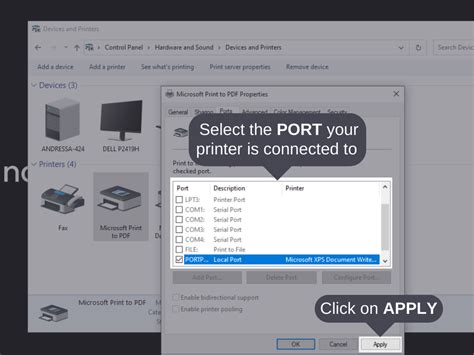 Re-adding Printer Ports During Reinstallation
