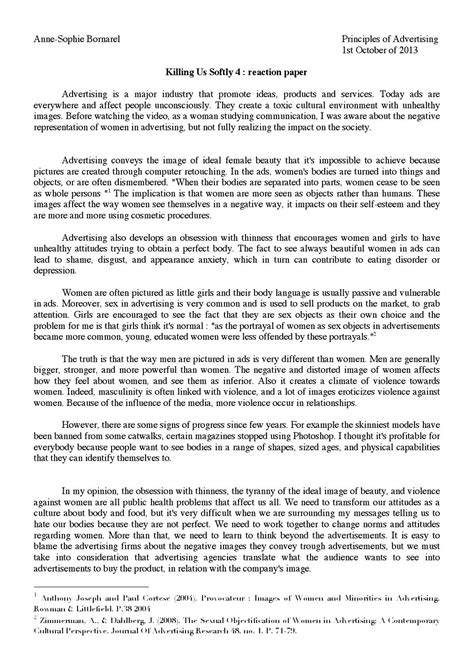 Reaction Paper Template