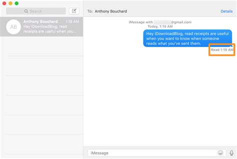 Read Receipts