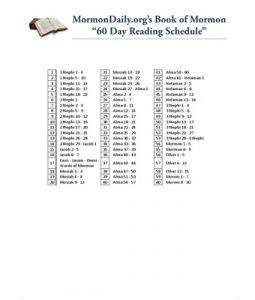 Read The Book Of Mormon In 60 Days Printable