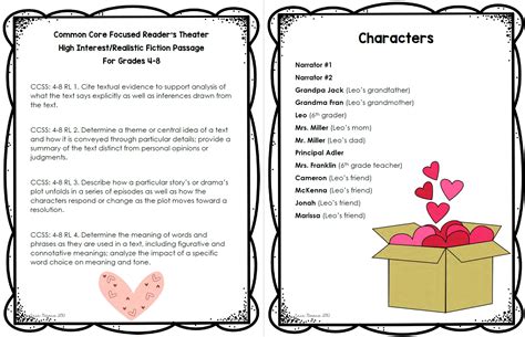 Readers Theater Script Printables Free 6 Students 3rd Grade