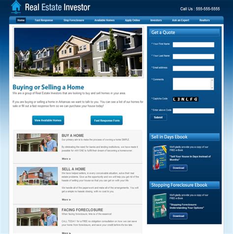 Real Estate Investor Website Templates