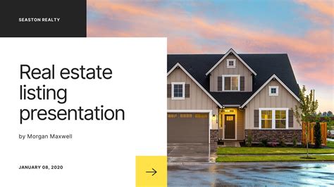 Real Estate Listing Presentation Template Free