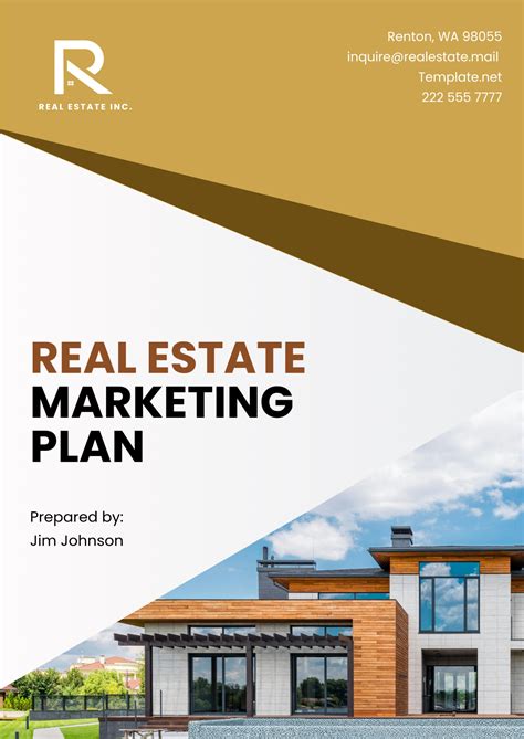Real Estate Marketing Plan Template