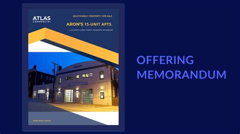 Real Estate Offering Memorandum Template