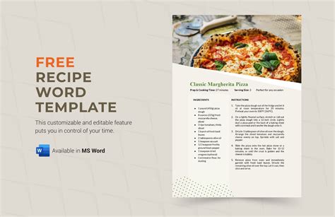 Recipe Template For Word Free