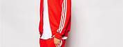 Red Adidas Jogging Suit