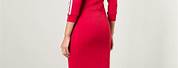 Red Adidas Maxi Dress
