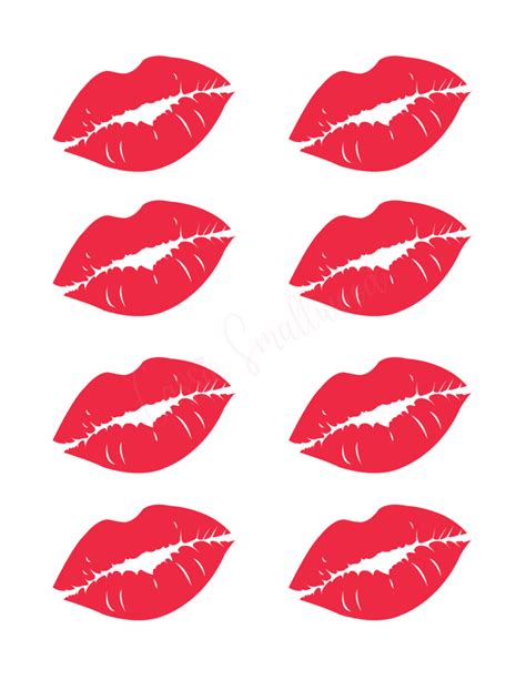 Red Lips Printable