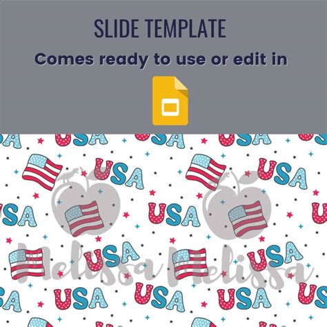 Red White And Blue Google Slide Template