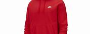 Red and White Nike Heritage Hoodie