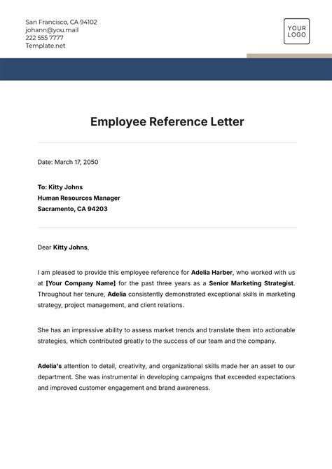 Reference Employee Template