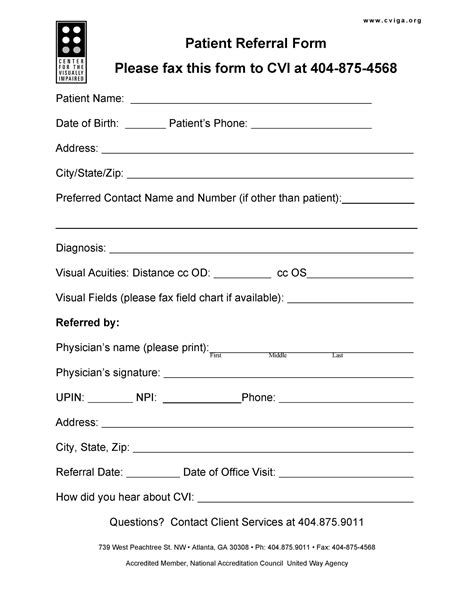 Referral Form Templates