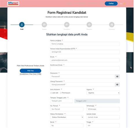 Registrasi Alfamart