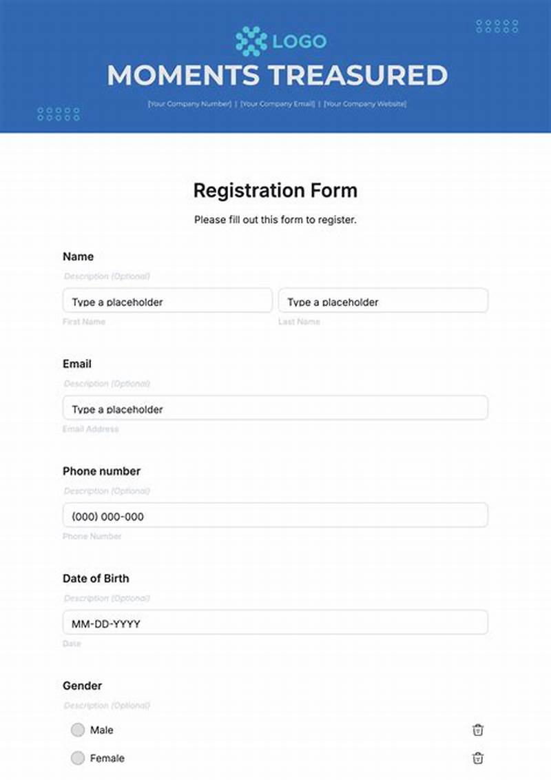 Registration Form Example