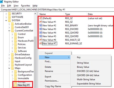 Registry Editor - Advanced Key