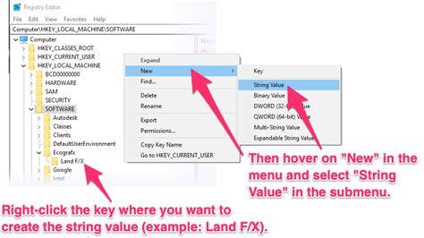 Creating New String Value in Registry