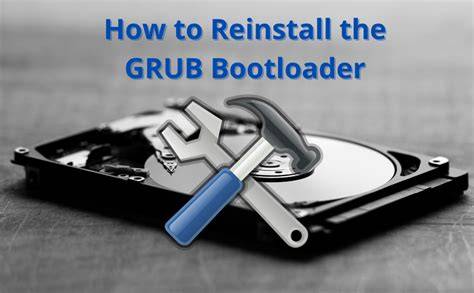 Reinstall GRUB Manually