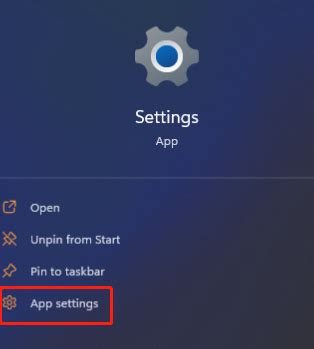 Reinstall the Settings App