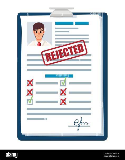 Rejected application form