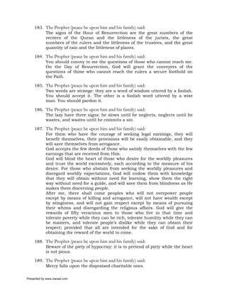 Relying on worldly means excessively