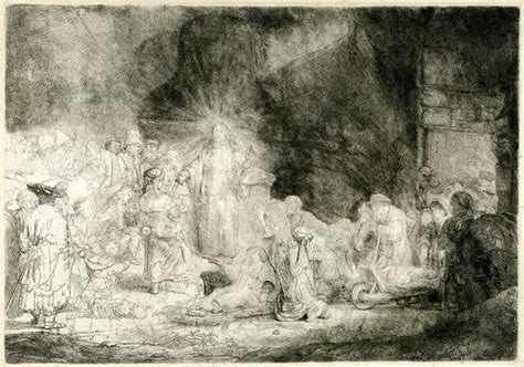 Rembrandt drypoint print