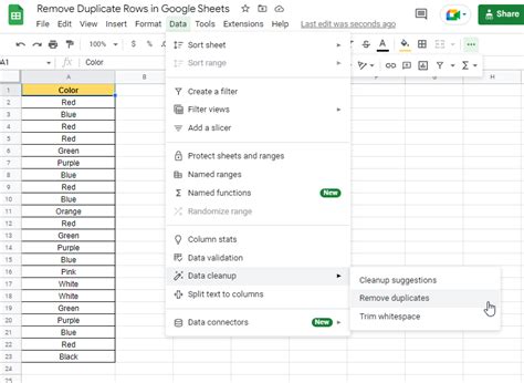 Remove Duplicate Rows Excel Google Sheets