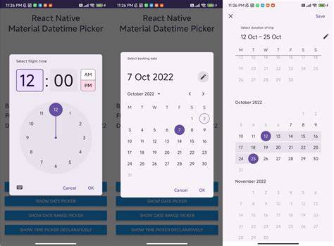 Remove Time Picker