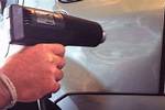 Removing Dent with Compressed Air