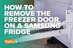 Removing Samsung Fridge Doors
