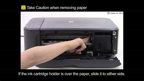 Removing jammed paper