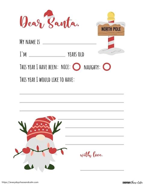 Reply Letter From Santa Template