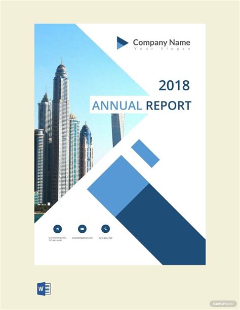 Report Cover Page Template Word