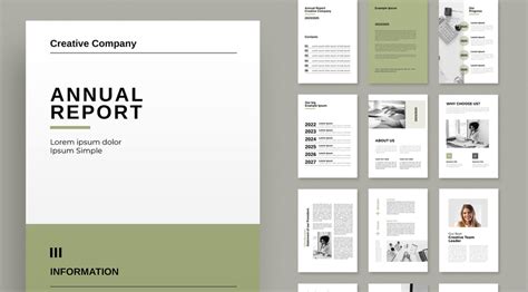 Report Design Template Indesign