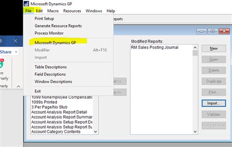 Report Layout Dynamics GP
