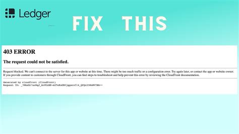 Pesan Error Request Could Not Be Satisfied