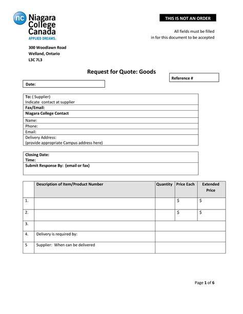 Request for Quotation