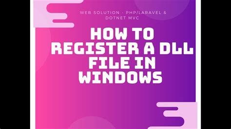 Reregister DLL Files