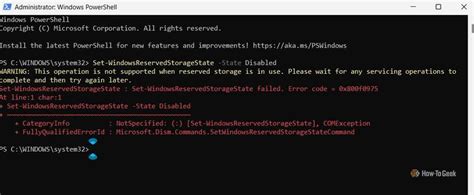 Reserved Storage Conflict Error