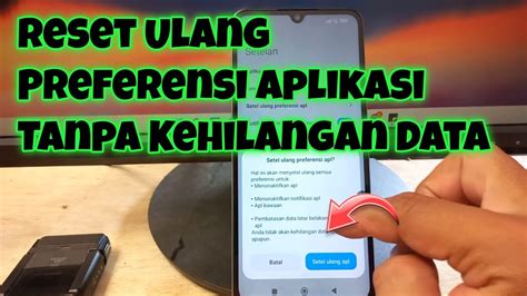 Reset Preferensi Aplikasi