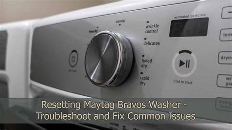 Resetting the Washer