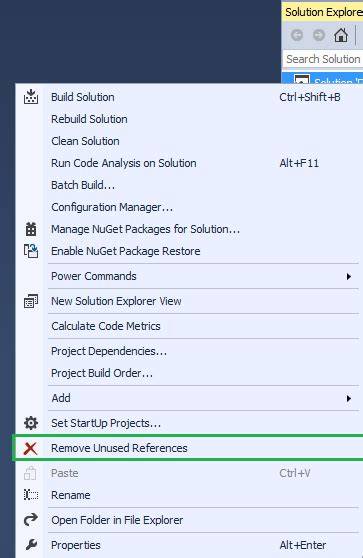 Resolve #using References Property