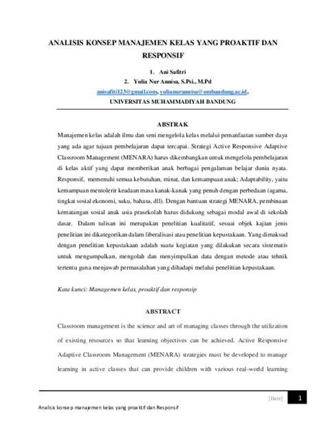 Responsif dan Proaktif