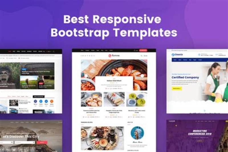Responsive Bootstrap Template Blog
