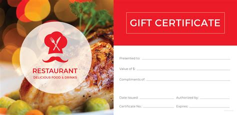 Sertifikat Hadiah Restoran