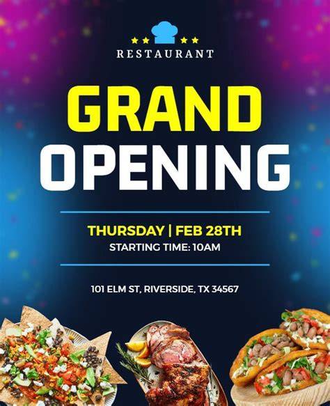Restaurant Grand Opening