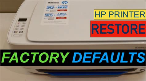 Restore HP Factory Settings