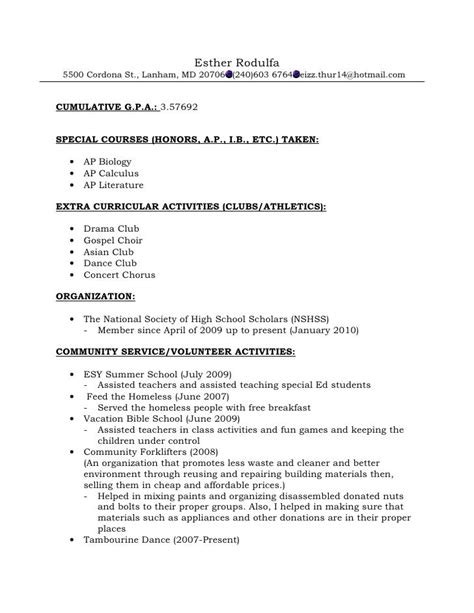 Resume Template For Recommendation Letter