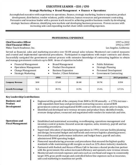 Resume Templates Executive